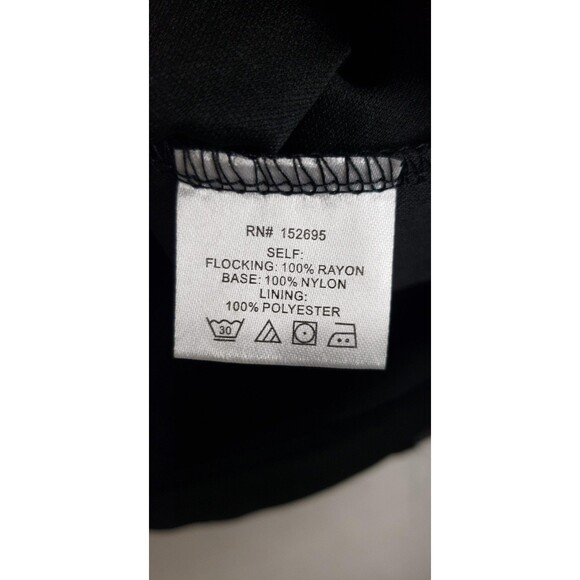 Koko + Mason Floral Blouse M Black Velvet Burnout WhimsiGoth Dark Fairy Witchy - Picture 9 of 13